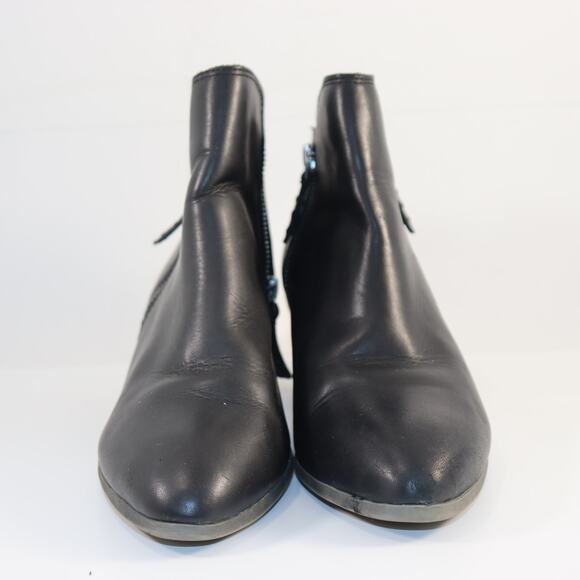 Frye Black Leather Ankle Booties – Size 8 - Picture 3 of 7